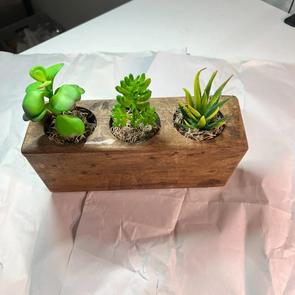 Faux Succulent In Handmade Sugar Mold